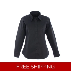 Ladies Pinpoint Oxford Long Sleeve Shirt